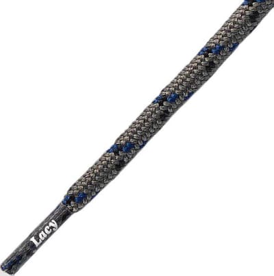 Schoenveters - Roundies - Grijs-blauw- sneaker - veters rond - lengte 120 cm lang 4mm breed