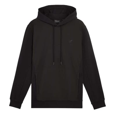 Lyle & Scott Heren Hybride Softshell Overtrek Hoodie (Zwart)