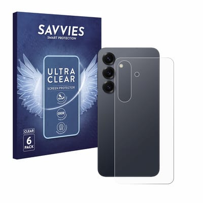 Savvies - Screenprotector voor Samsung Galaxy S25 Enterprise Edition (Achterkant) - Folie Beschermfolie transparant 6 Stuks