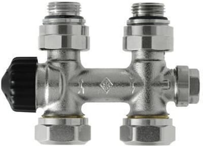 Heimeier - Thermostatische afsl. Multilux tweepijps recht G1/2