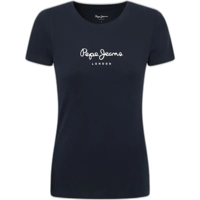 Pepe Jeans New Virginia T-shirt Met Korte Mouwen Blauw L Vrouw
