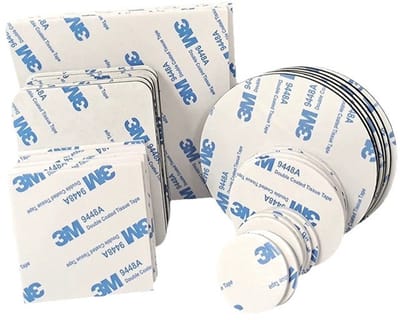 40 Stuks Dubbelzijdige Tape-Dubbelzijdige Tape Extra Sterke-Dubbelzijdige Plakband voor thuis kantoor auto school-Adhesive Pad Rond , Vierkant-Wit