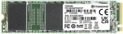 Transcend MTE670T 128 GB NVMe/PCIe M.2 SSD 2280 harde schijf PCIe NVMe 3.0 x4 Industrial TS128GMTE670T