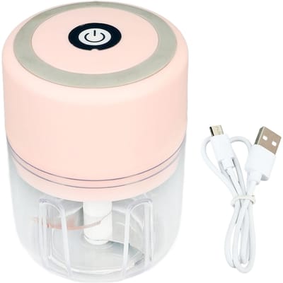Elektrische Knoflookhakker 250ml Capaciteit Draadloze Knoflookmolen Hakmolen voor Chili Ui L(for 6.5-9kg) white