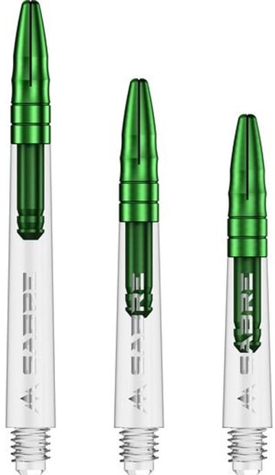 Mission Sabre Clear Base Green - Dart Shafts