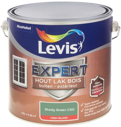 Levis - Expert Hout Lak Buiten High Gloss Mix - Shady Green C50 - Mengverf - 2,5 L