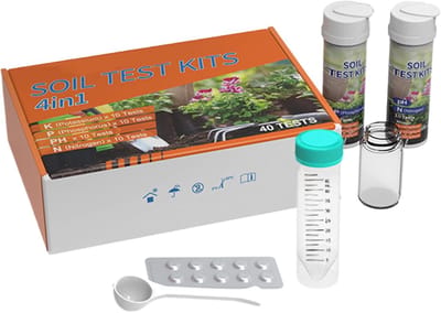 Bodem Testkit - 4 in 1 Tester - Planten Groei - Nauwkeurige Metingen - 40 Tests Totaal