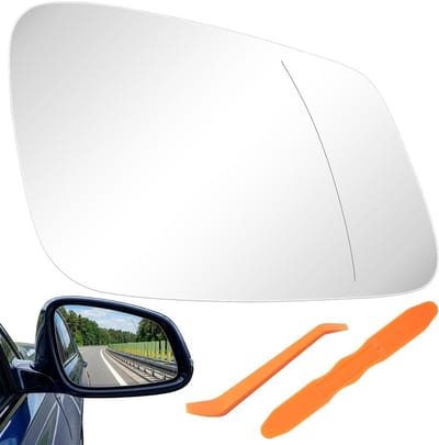 Vervangend Buitenspiegelglas Links voor BMW 3 Serie, Verwarmd en Asferisch, Inclusief Montageplaat voor Optimale Zichtbaarheid