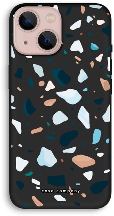 Case Company® - Hoesje geschikt voor iPhone 13 mini hoesje - Terrazzo N°13 - Biologisch Afbreekbaar Telefoonhoesje - Bescherming alle Kanten en Schermrand