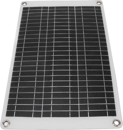 Zonnepaneel Batterijoplader - Draagbare Oplader Noodstroom - Buitenactiviteiten Noodstroom - Dubbele USB-uitgang - 45 x 27 x 4 cm - Zwart