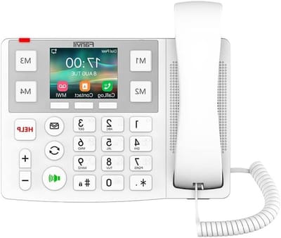 IP Telefoon - VoIP Telefoon - Zakelijk Bellen - Grote Knoppen - 15 x 200 x 15 cm - Zwart