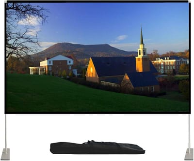 Projectiescherm Buiten - Draagbaar Filmscherm - Thuisbioscoop Creëren - Kreukvrij HD Beeld - 120 Inch - Wit