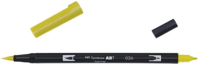 Tombow ABT Dual Brush Pen 026 yellow gold - Incl. Goodie