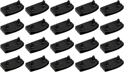 Lattenbodemdrager - 20 Stuks - 53 mm - Zwart - Eenpersoons- en Tweepersoonsbedden - Zijklemmen