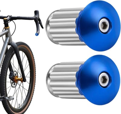 Fiets Stuurdoppen - Stuurpluggen Stuureinden - Fietsen Verbeteren - Aluminiumlegering Constructie - Standaard Diameter - Blauw