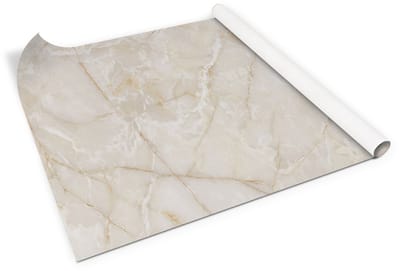 Tulup Meubelfolie - Beige Zelfklevende Folie - 100 x 50 cm - Imitatiemarmer Kastfolie - Marmer- en steeneffect Renov - Meubelvernieuwing Zonder Schilderen