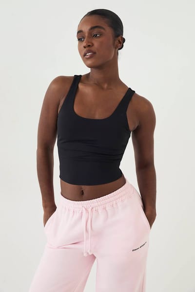 Dames Dsgn Studio Ultra Sculpt Gevoerde Vest Top Met Ronde Hals | Zwart | Maat: Large