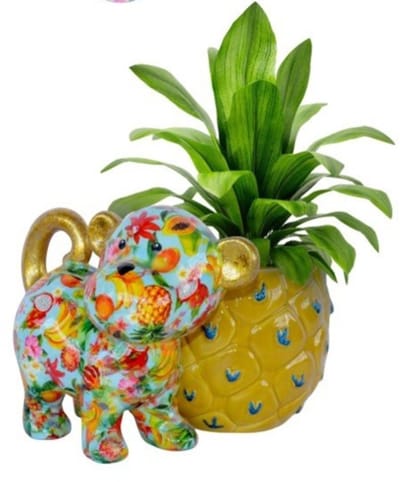 Pomme Pidou - Bloempot - Aap Bubbles - Medium - 003 - (L22,2xD19,5xH16,5 CM - keramiek)