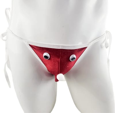 BamBella ® - string bongage - maat Onesize S M L - Sexy slip erotische onderbroek valentijnsdag kerst rood groen doorzichtig rollenspel kleding voor mannen