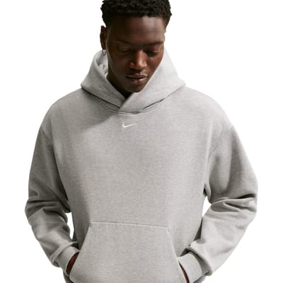 Nike Swoosh Hoodies Heren - Grijs - Maat XL - Katoen Fleece