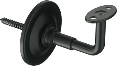 Leuningsteun - Wandhouder Trapleuning - Trapleuning Bevestigen - Verborgen Schroefverbinding - 74.5 mm - Zwart Mat
