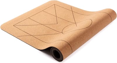 Antislip Yogamat van Kurk en Natuurrubber voor Hot Yoga - Zweetbestendig en Duurzaam