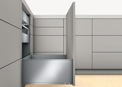 Zelfbouw lade, Legrabox, ladehoogte 257 mm, greeploos 40 kg