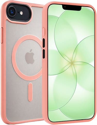 Hoesje Geschikt voor Apple iPhone 17e - Magsafe Compatible - Sterk & Shockproof - Back Cover - Shock Proof Case - Telefoon Hoes Shockproof - Perzik