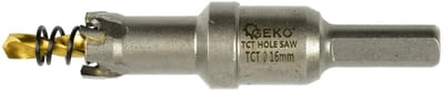 GEKO Carbide gatenzaag - 16 mm - titanium boor - hoge precisie