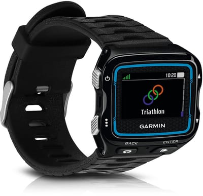 kwmobile horlogebandje geschikt voor Garmin Forerunner 920XT polsband - Smartwatch bandje van TPU - Activity tracker horloge band in zwart