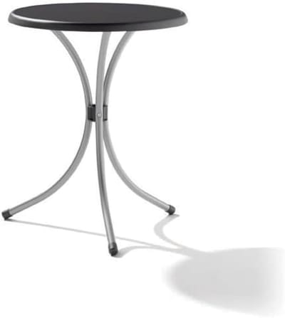 Bistrotafel Rond - Terrastafel Balkontafel - Buiten Zitten - Weerbestendig - Ø 60 cm - Antraciet