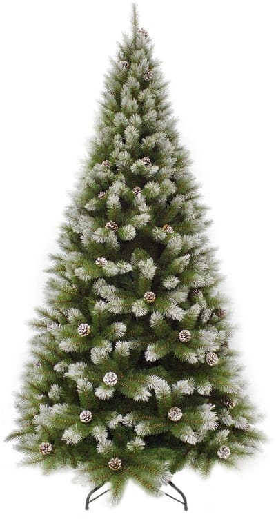 Triumph Tree Pittsburgh Kunstkerstboom met Dennenappels - Kunst Kerstboom H155 x Ø84 cm - Groen Frosted