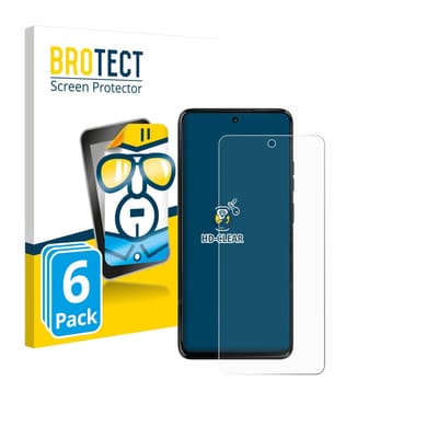 BROTECT - Screenprotector voor Motorola Moto G67 Power - Folie Beschermfolie transparant 6 Stuks