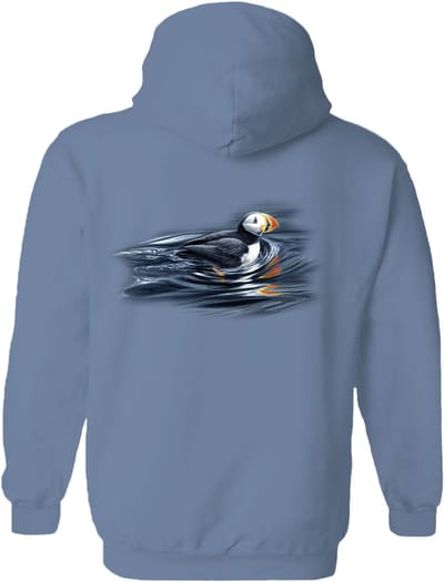 Papegaaiduiker Swimming Puffin The Coloured House Hoodie S