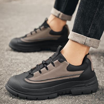 Hoge Kwaliteit Casual Schoenen voor Heren Lichtgewicht Heren Sneakers Mode Ademende Heren Sportschoenen Comfortabele Heren Rijschoenen 39 gray