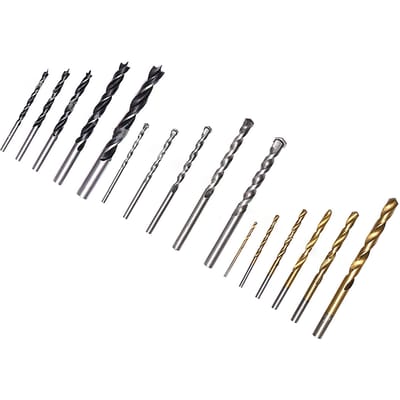 16-delige Houten Cement Metalen Boor HSS Twist Metselwerk Houtbewerking Set Kit Elektrisch Gereedschap Accessoires