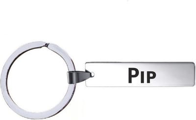 Sleutelhanger Met Naam - Pip - RVS
