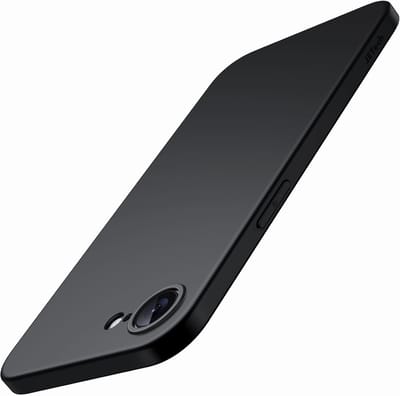 Dun TPU Hoesje Geschikt voor Apple iPhone 17e / 16e | Back Cover Matte Zwart | Flexibel | Lichtgewicht | Ultra Dun | Zwart