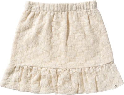 Your Wishes Floral Lace Skirt Meisjes - Korte rok - Ecru - Maat 104