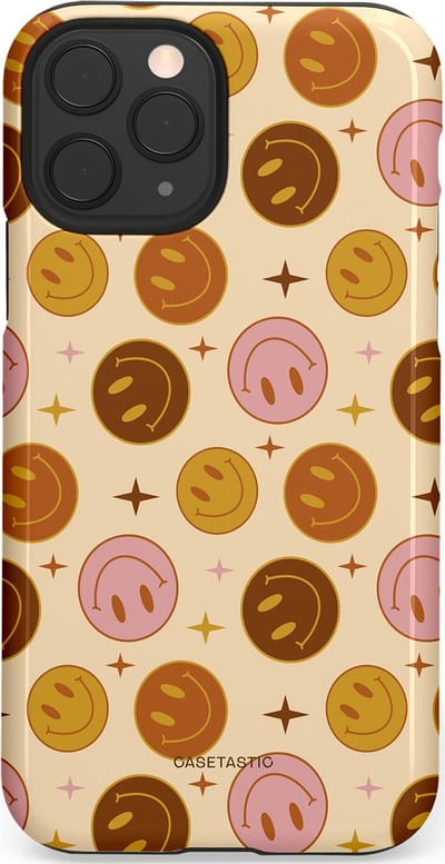 Casetastic Hoesje Geschikt voor Apple iPhone 11 Pro - Stijlvolle Beschermende Duo-layer Case - Geluk
