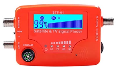 Draagbare 2-in-1 satelliet- en tv-signaalvinder met LCD-display