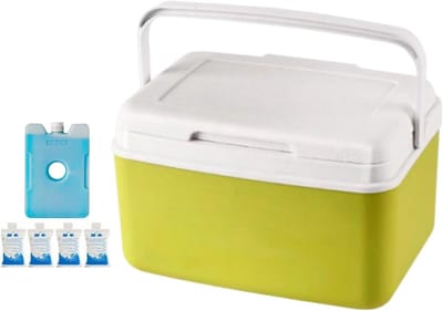 Draagbare Koeler - Geïsoleerde Box - Outdoor Activiteiten - Compacte Handgreep - 15 Liter - Meerkleurig