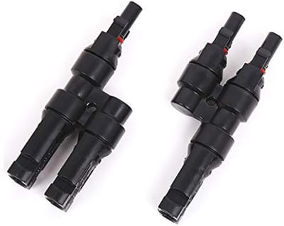 MC4 Y Connector Set voor Zonnepanelen - MMF + FFM Zonne-Stekkers voor Parallelschakeling