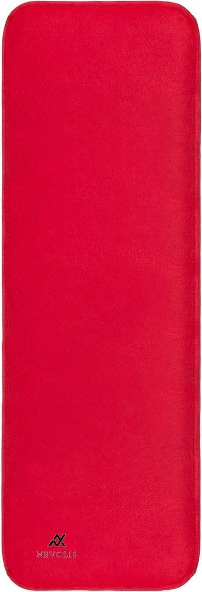 Nevolis Bench cushion felt approx. 118x38x2 cm - indoor/outdoor cushion (approx. 118x38x2 cm red) .
