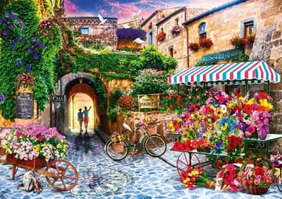 Bluebird Puzzle legpuzzel The Flower Market - 1000 stukjes - kleurrijk.
