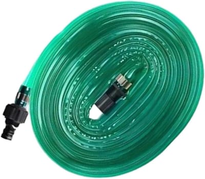 Platte tuinslang - Druppelslang PVC - Efficiënte irrigatie - Waterbesparend ontwerp - 10 meter - Groen