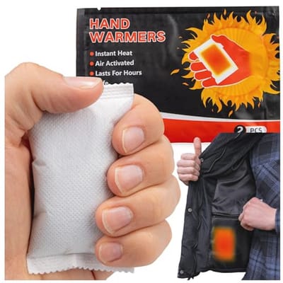 SULPO Hand Warmers, Air-Activated Pocket Warmer, 8 Hours Warm Hands, Heat Pads for Gloves and Finger Warmer, Ideal for Outdoor Activities and Cold Days