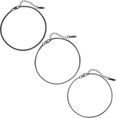 by Nami Roestvrijstalen Armband Heren Verstelbaar 18-21cm Cuban Link Schakelarmband