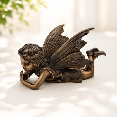BRONZEN ELFJE / ENGEL / LIGGEND / BRONS / FEE /
