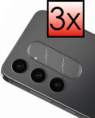 Camera Lens Protector - 3 Stuks - Geschikt voor Samsung Galaxy S24 - Camera Screenprotector - Beschermglas - Gehard Glas - Tempered Glass - Screen Protector